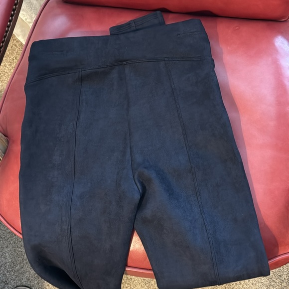 SPANX Faux Suede Leggings, classic Navy, size small NWT - Picture 10 of 13